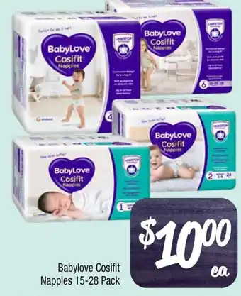 Farmer Jack's Babylove Cosifit Nappies offer