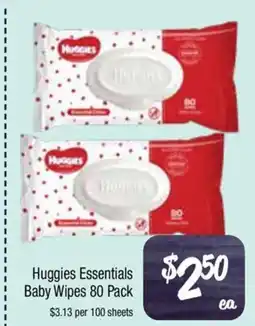 Farmer Jack's Huggies Essentials Baby Wipes offer