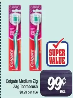 Farmer Jack's Colgate Medium Zig Zag Toothbrush offer