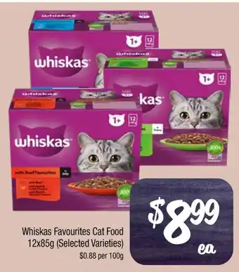 Farmer Jack's Whiskas Favourites Cat Food offer