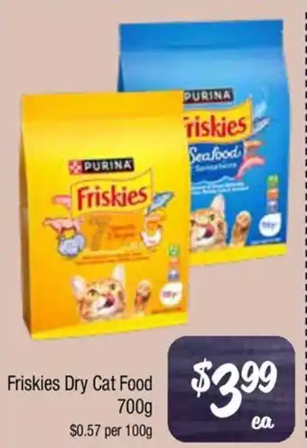 Farmer Jack's Friskies Dry Cat Food offer