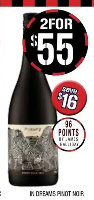 Farmer Jack's In dreams pinot noir offer