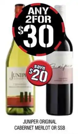 Farmer Jack's Juniper original cabernet merlot or ssb offer