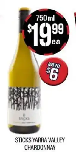 Farmer Jack's Sticks yarra valley chardonnay offer