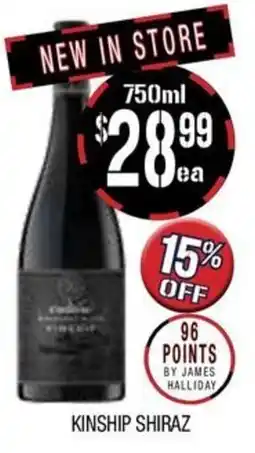 Farmer Jack's Kinship shiraz offer