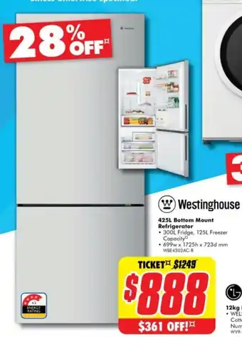 The Good Guys Bottom Mount Refrigerator offer