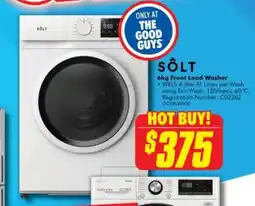 The Good Guys 6kg Front Load Washer offer