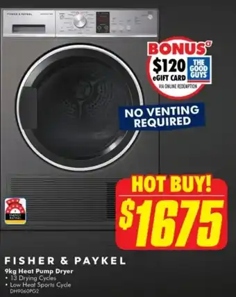 The Good Guys Heat Pump Dryer offer