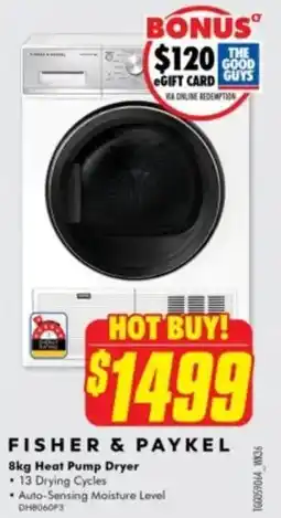 The Good Guys Heat Pump Dryer offer