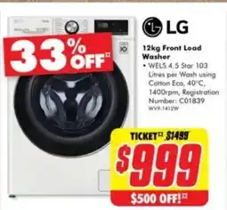 The Good Guys Front Load Washer offer