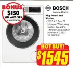 The Good Guys Front Load Washer offer