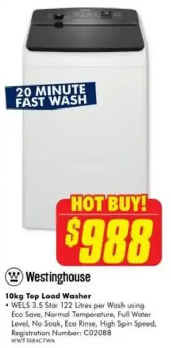 The Good Guys Top Load Washer offer