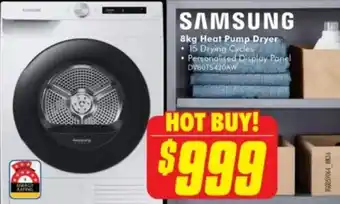 The Good Guys Heat Pump Dryer offer