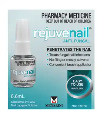ePharmacy Rejuvenail antifungal nail solution 6.6ml offer
