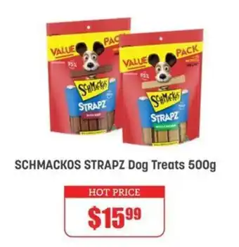 Pets Domain SCHMACKOS STRAPZ Dog Treats offer