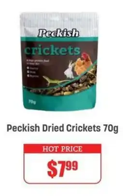 Pets Domain Peckish Dried Crickets offer