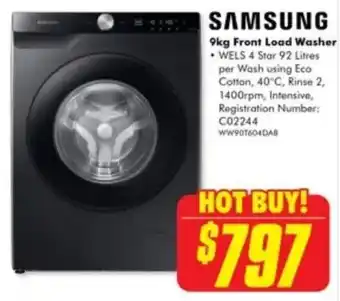 The Good Guys SAMSUNG  Front Load Washer offer