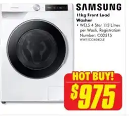 The Good Guys SAMSUNG  Front Load Washer offer