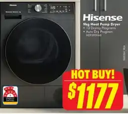 The Good Guys Hisense Heat Pump Dryer offer