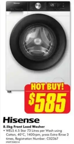 The Good Guys Hisense  Front Load Washer offer