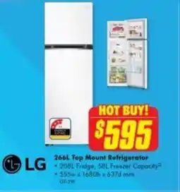 The Good Guys Top Mount Refrigerator offer