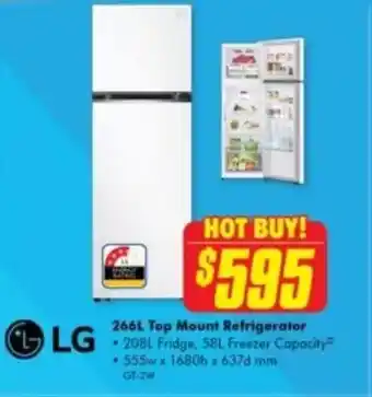 The Good Guys Top Mount Refrigerator offer