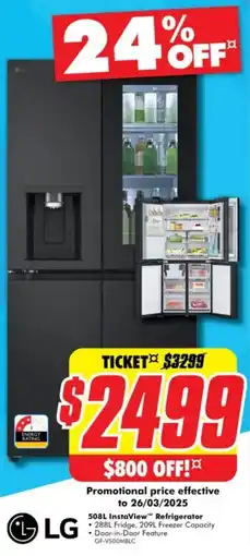 The Good Guys InstaView™ Refrigerator offer