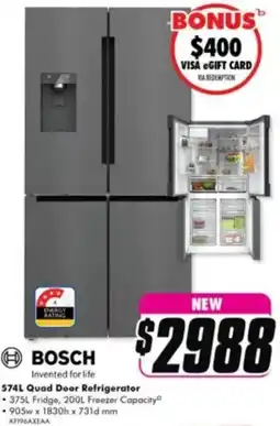 The Good Guys Quad Door Refrigerator offer