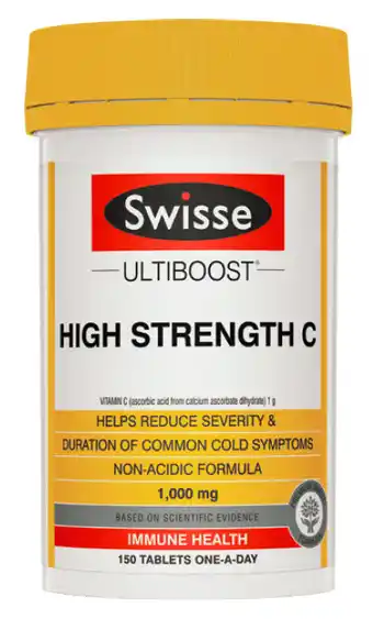 ePharmacy Swisse ultiboost high strength c 1,000mg 150 tablets offer