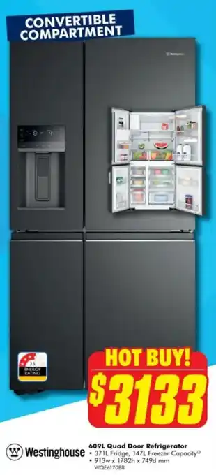 The Good Guys Quad Door Refrigerator offer