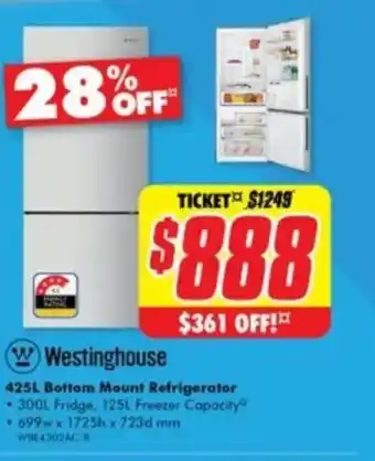 The Good Guys Bottom Mount Refrigerator offer