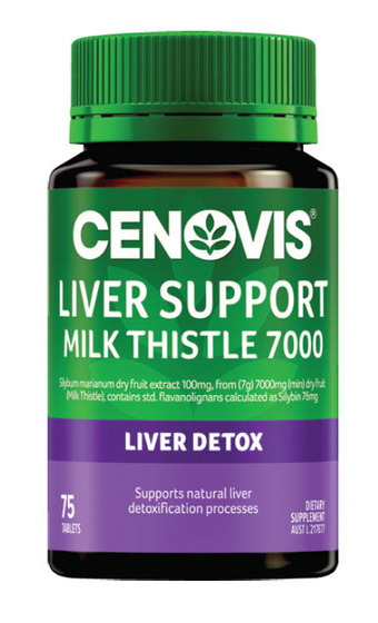 ePharmacy Cenovis liver support milk thistle 7000 75 tablets offer