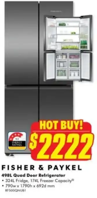 The Good Guys Quad Door Refrigerator offer