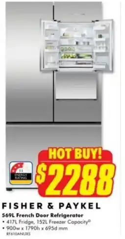 The Good Guys French Door Refrigerator offer