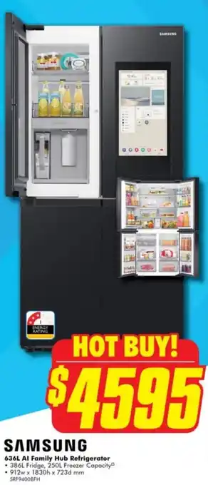 The Good Guys Al Family Hub Refrigerator offer