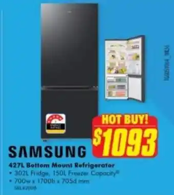 The Good Guys Bottom Mount Refrigerator offer