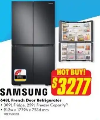 The Good Guys French Door Refrigerator offer