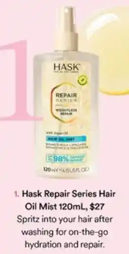 Priceline Hask Repair Series Hair Oil Mist offer