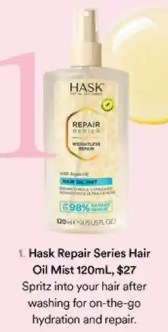 Priceline Hask Repair Series Hair Oil Mist offer