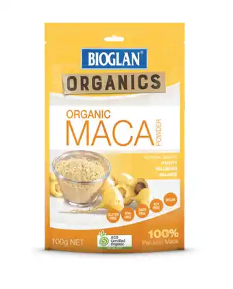 ePharmacy Bioglan organic maca powder 100g offer