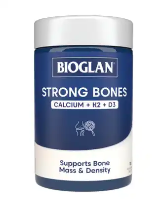ePharmacy Bioglan strong bones calcium + k2 + d3 90 tablets offer