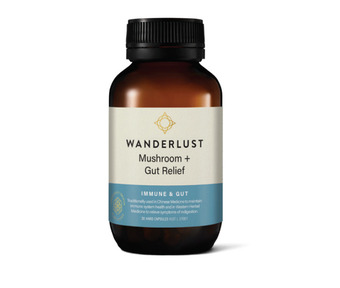 ePharmacy Wanderlust mushroom + gut relief 30 capsules offer