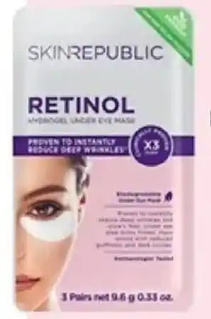 Priceline Skin Republic Retinol Hydrogel Under Eye Mask offer