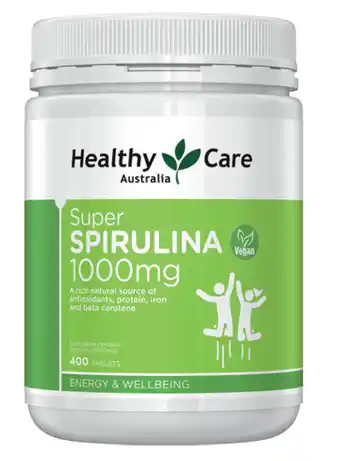 ePharmacy Healthy care super spirulina 1000mg 400 tablets offer