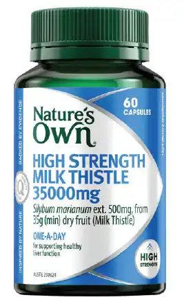 Nature’s own high strength milk thistle 35000mg 60 capsules