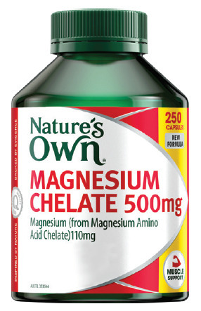 ePharmacy Nature’s own magnesium chelate 500mg 250 capsules offer