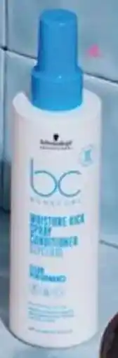 Priceline Schwarzkopf Professional bc Bonacure Moisture Kick Spray Conditioner offer