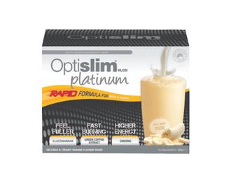 Optislim vlcd platinum banana shake 21x25g sachets