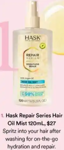 Priceline Hask Repair Series Hair Oil Mist offer