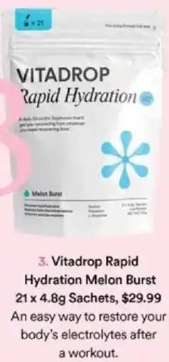 Priceline Vitadrop Rapid Hydration Melon BurstSachets offer